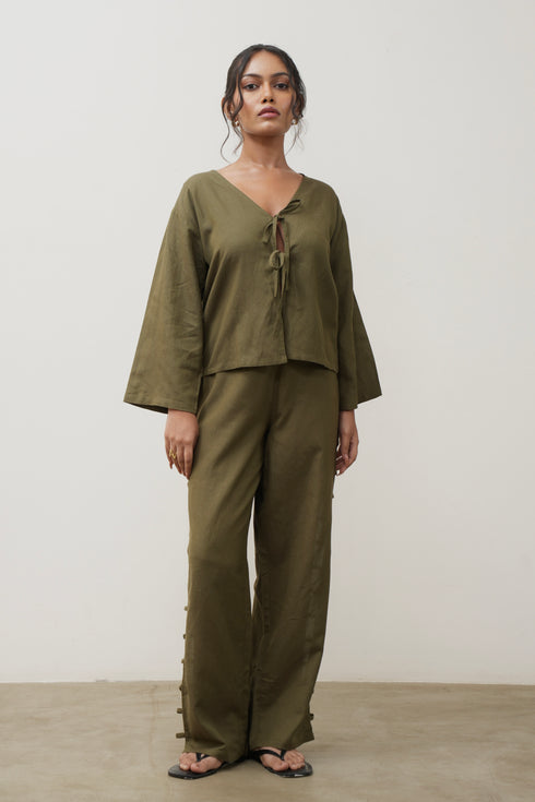 Linen Ladder Pants